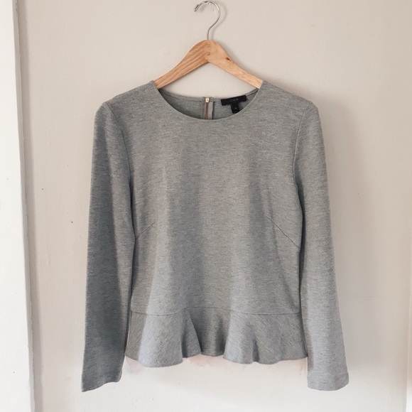 J. Crew Sweaters - J. Crew sweater with Tulle hem heather gray